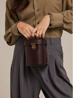 Beara beara leather Handbag ALEX MINI - Brown